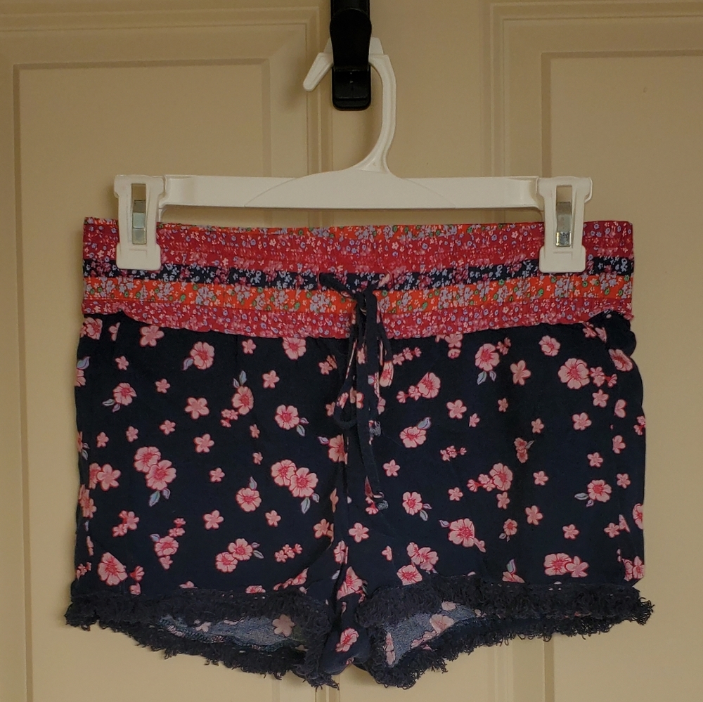 EUC NOBO Navy Floral Shorts